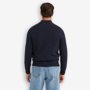 New Hertford Merino Half Zip Navy-Morris Stockholm-Phrase