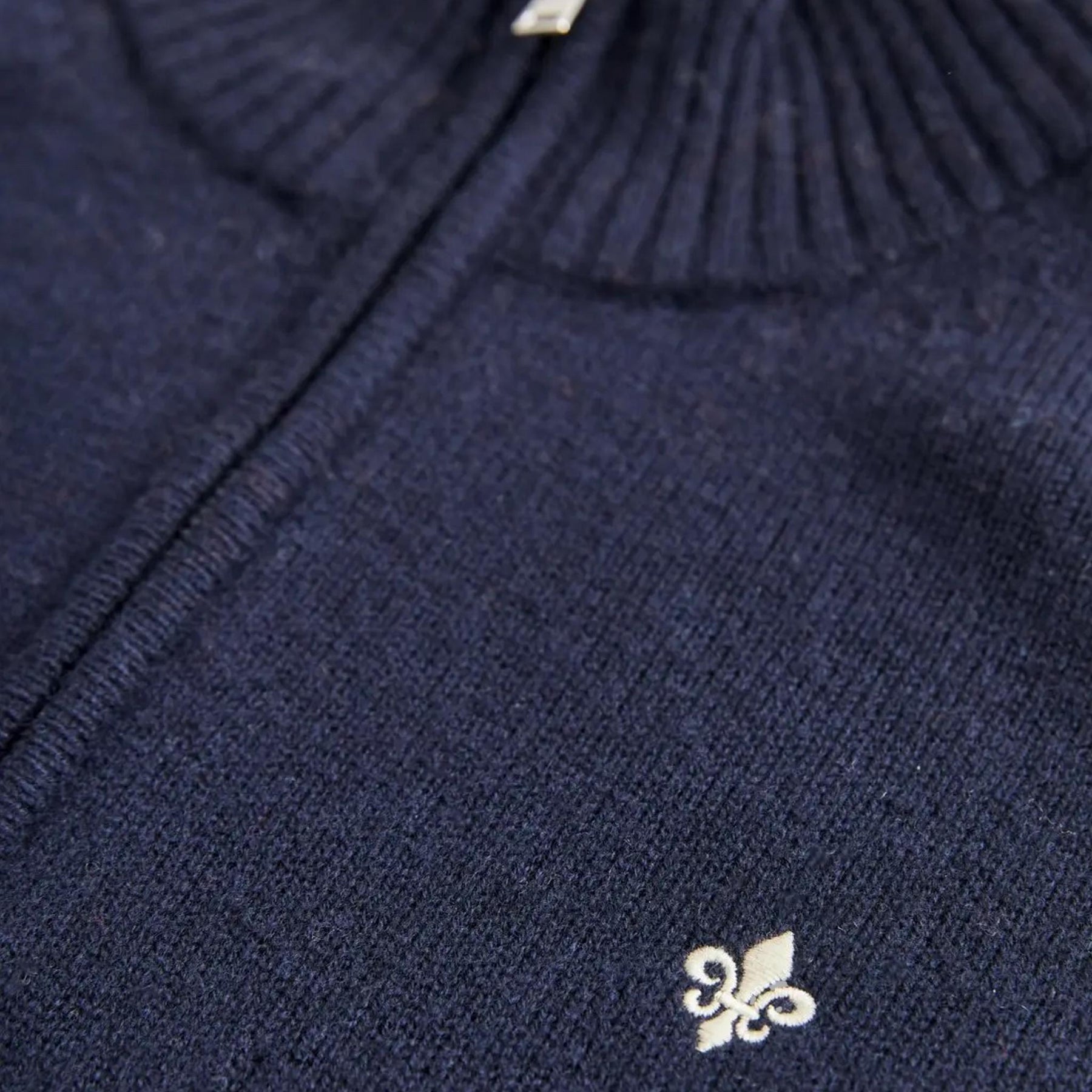 New Hertford Merino Half Zip Navy-Morris Stockholm-Phrase