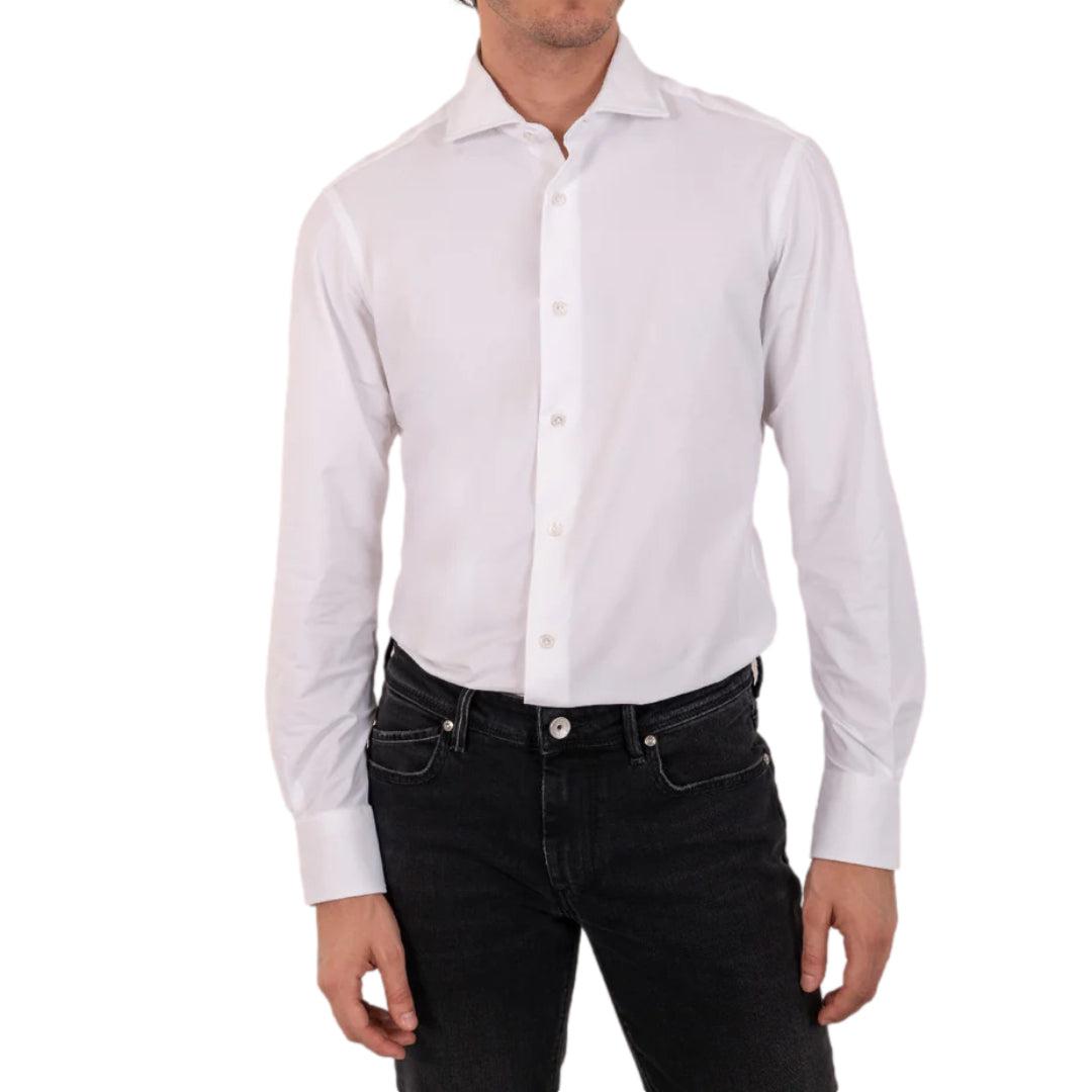 Orian Active Stretch Shirt White-Skjorte-Orian-Phrase