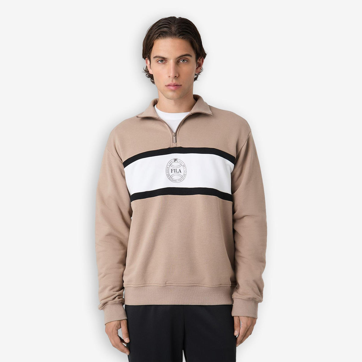 Parella Loose Half Zip Sweater Beige