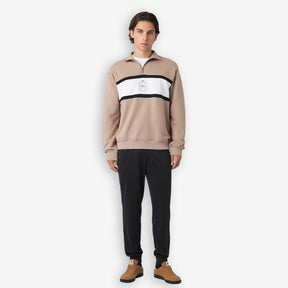 Parella Loose Half Zip Sweater Beige