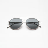 Pilot Sunglasses Silver Grey