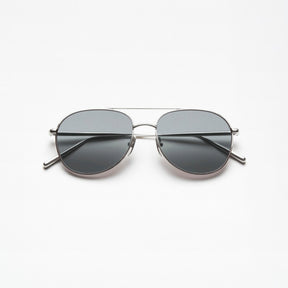 Pilot Sunglasses Silver Grey
