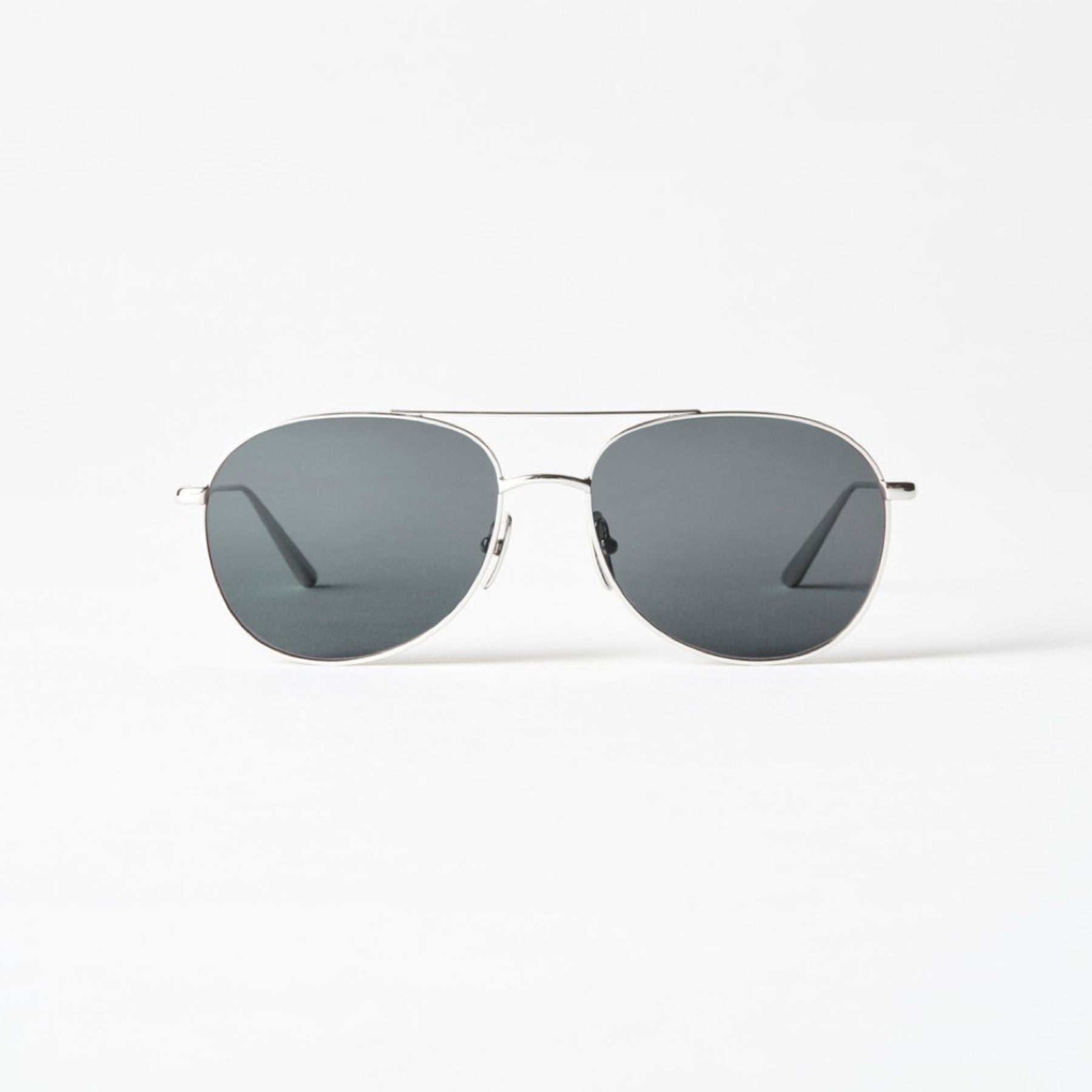 Pilot Sunglasses Silver Grey