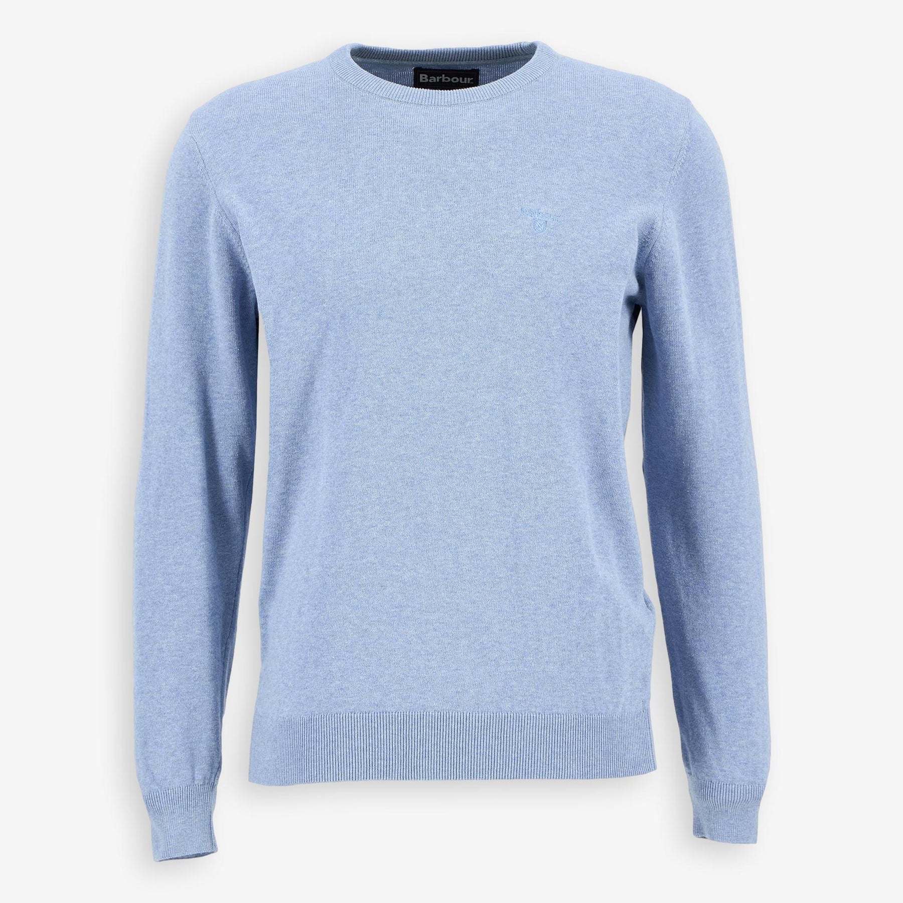 Pima Cotton Crewneck Sweater Blue
