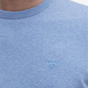 Pima Cotton Crewneck Sweater Blue