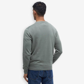 Pima Cotton Crewneck Sweater Green