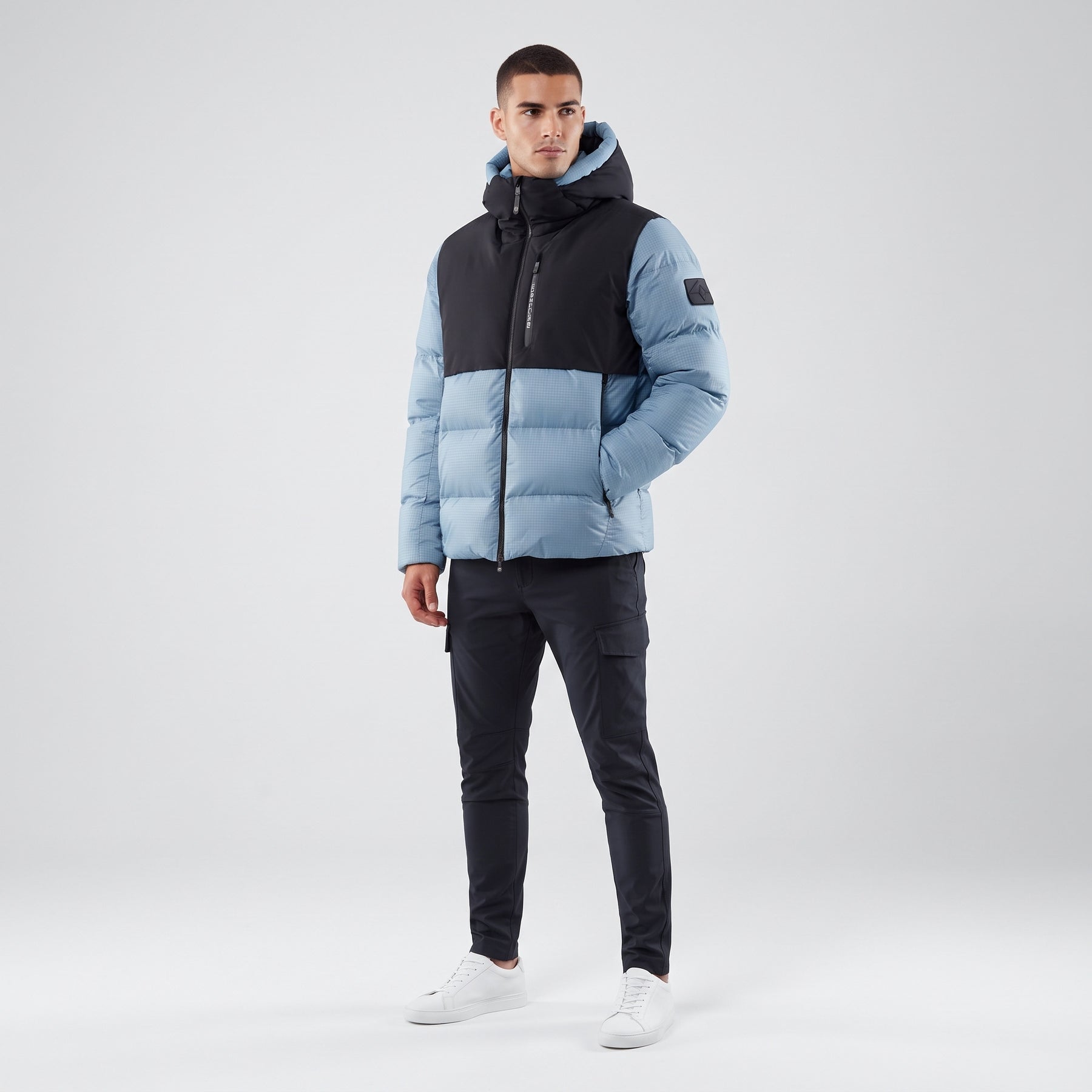 Polar Down Hood Aurora Blue