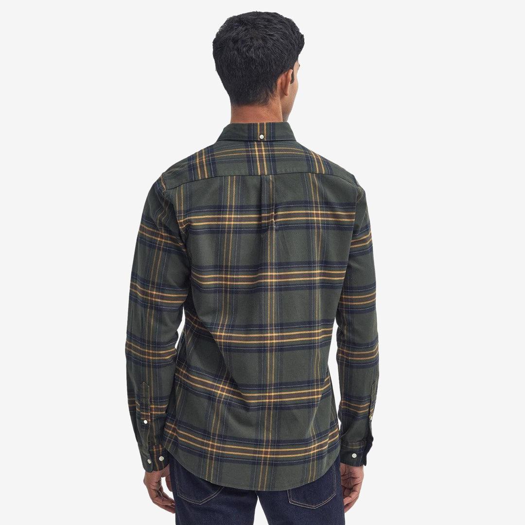 Portdown Twill Check Shirt Olive