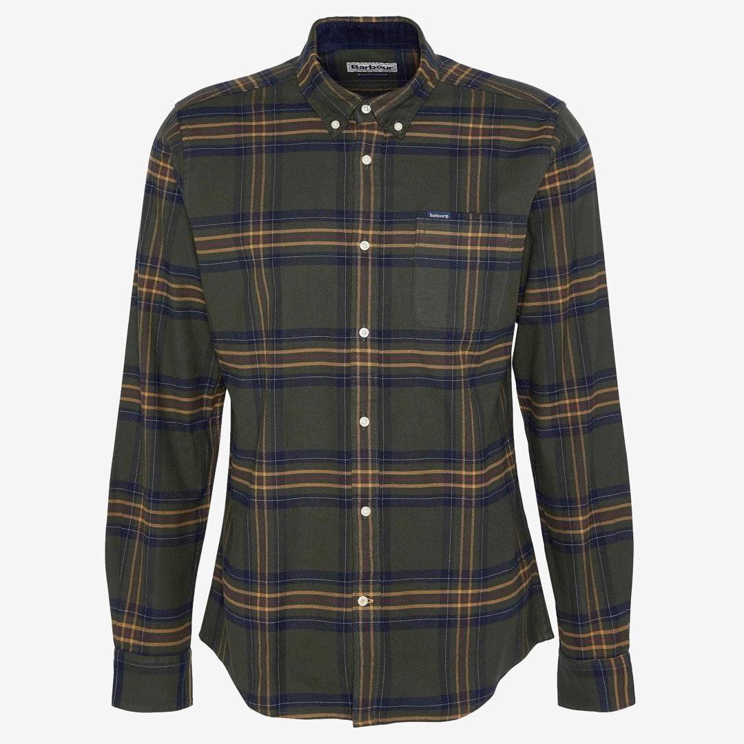 Portdown Twill Check Shirt Olive