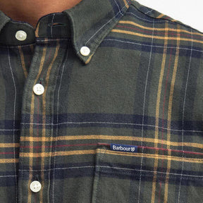 Portdown Twill Check Shirt Olive