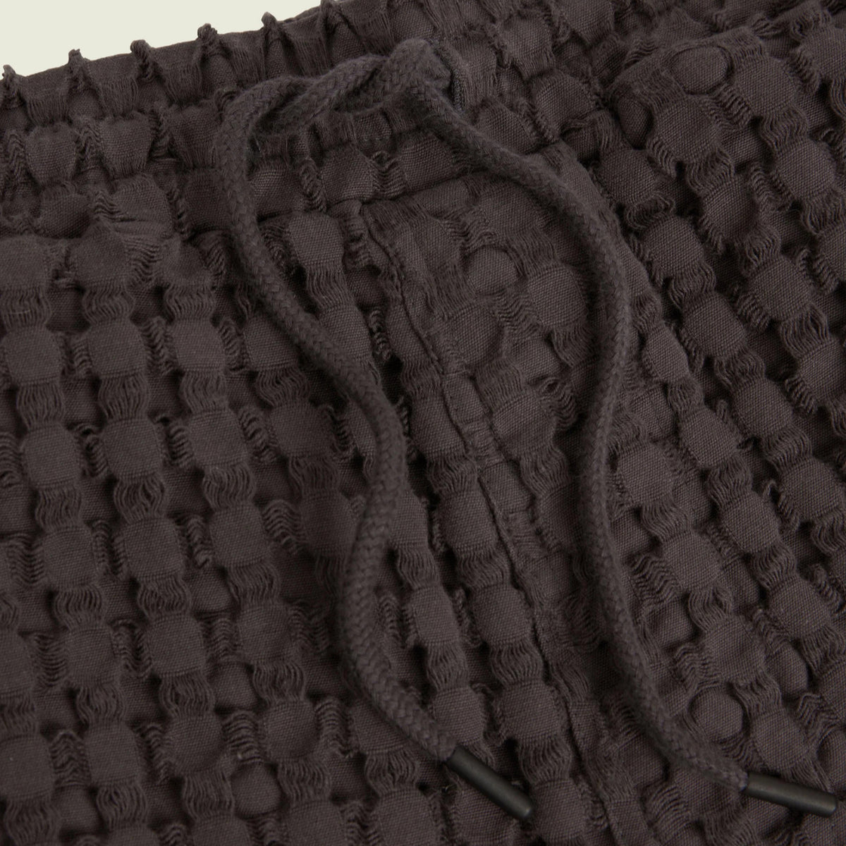 Porto Waffle Shorts Nearly Black-OAS-Phrase