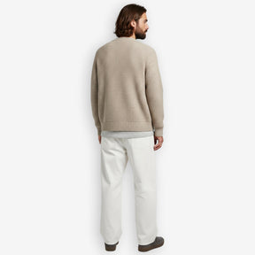 Rib Knit Cardigan Sand