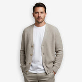 Rib Knit Cardigan Sand