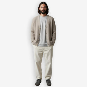 Rib Knit Cardigan Sand