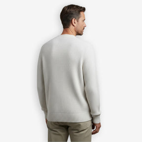 Rib Knit Cardigan White