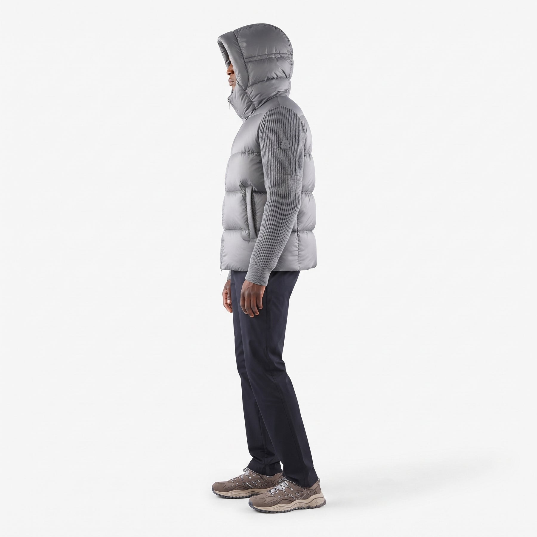 Ridge Knitted Hybrid Jacket Magnesium