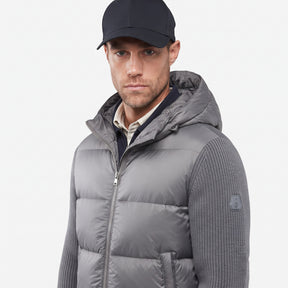 Ridge Knitted Hybrid Jacket Magnesium