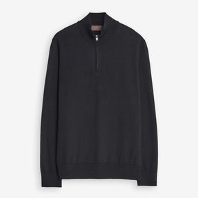 Riley Cotton Half Zip Navy