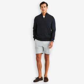 Riley Cotton Half Zip Navy