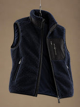 Bowman Pile Zip Vest Dark Navy