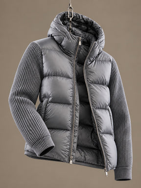 Ridge Knitted Hybrid Jacket Magnesium