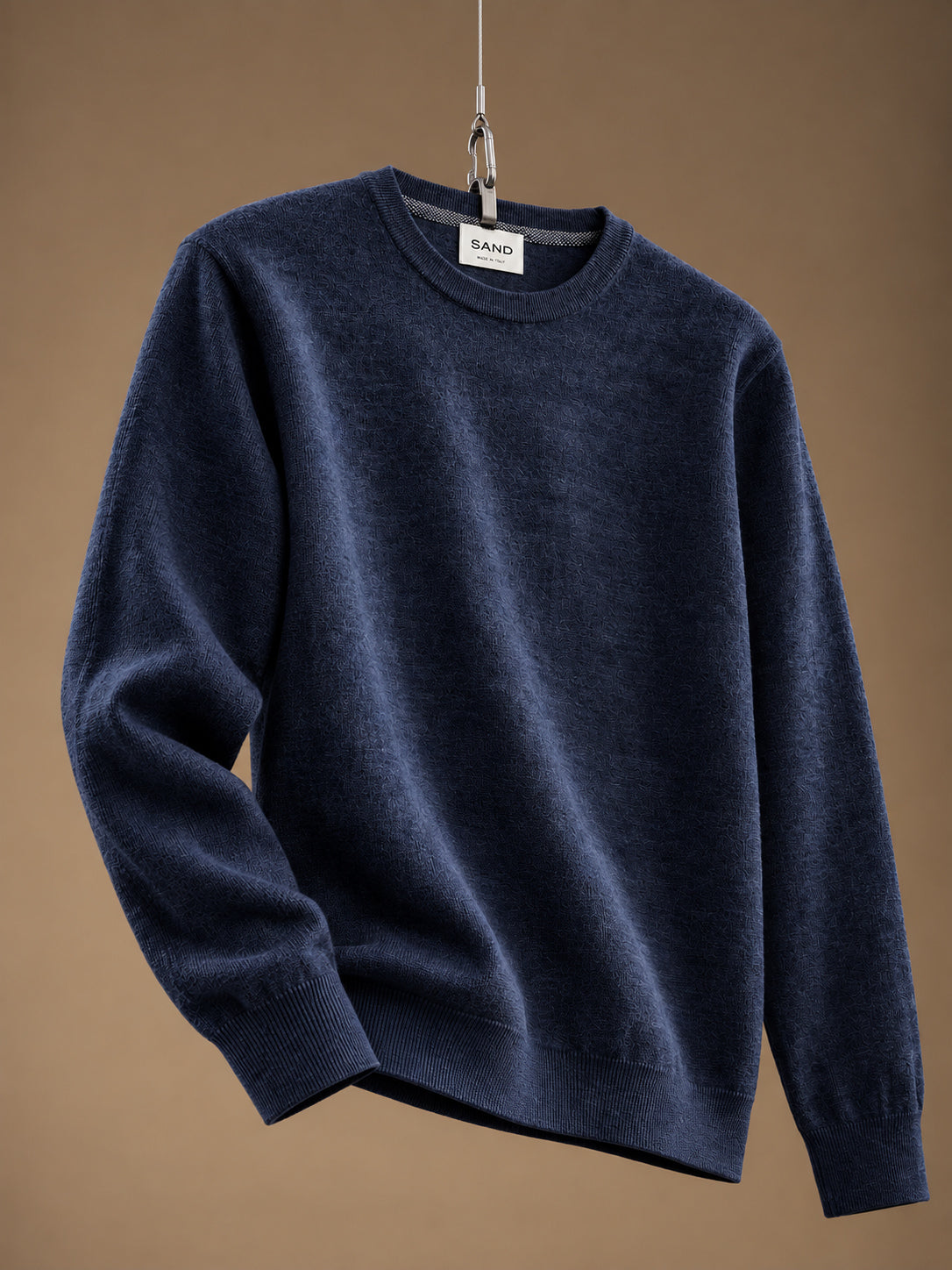 Iq Cool Wool Crewneck Sweater Mid Blue