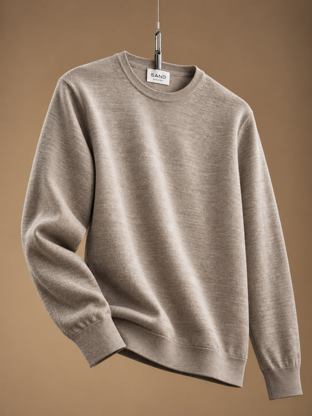 Iq Cool Wool Crewneck Sweater Light Sand