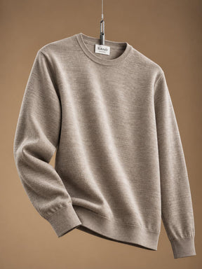 Iq Cool Wool Crewneck Sweater Light Sand