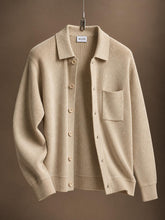 Liam Cottoncash Knitted Cardigan Beige