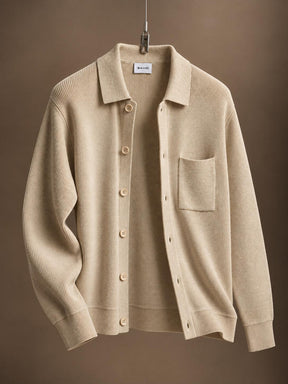 Liam Cottoncash Knitted Cardigan Beige
