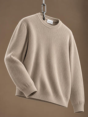 Iq Cotton Crewneck Sweater Light Brown