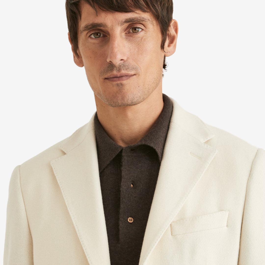 Soft Lambswool Jacket Offwhite