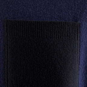 Spine Knitted Merino Crewneck Dark Navy