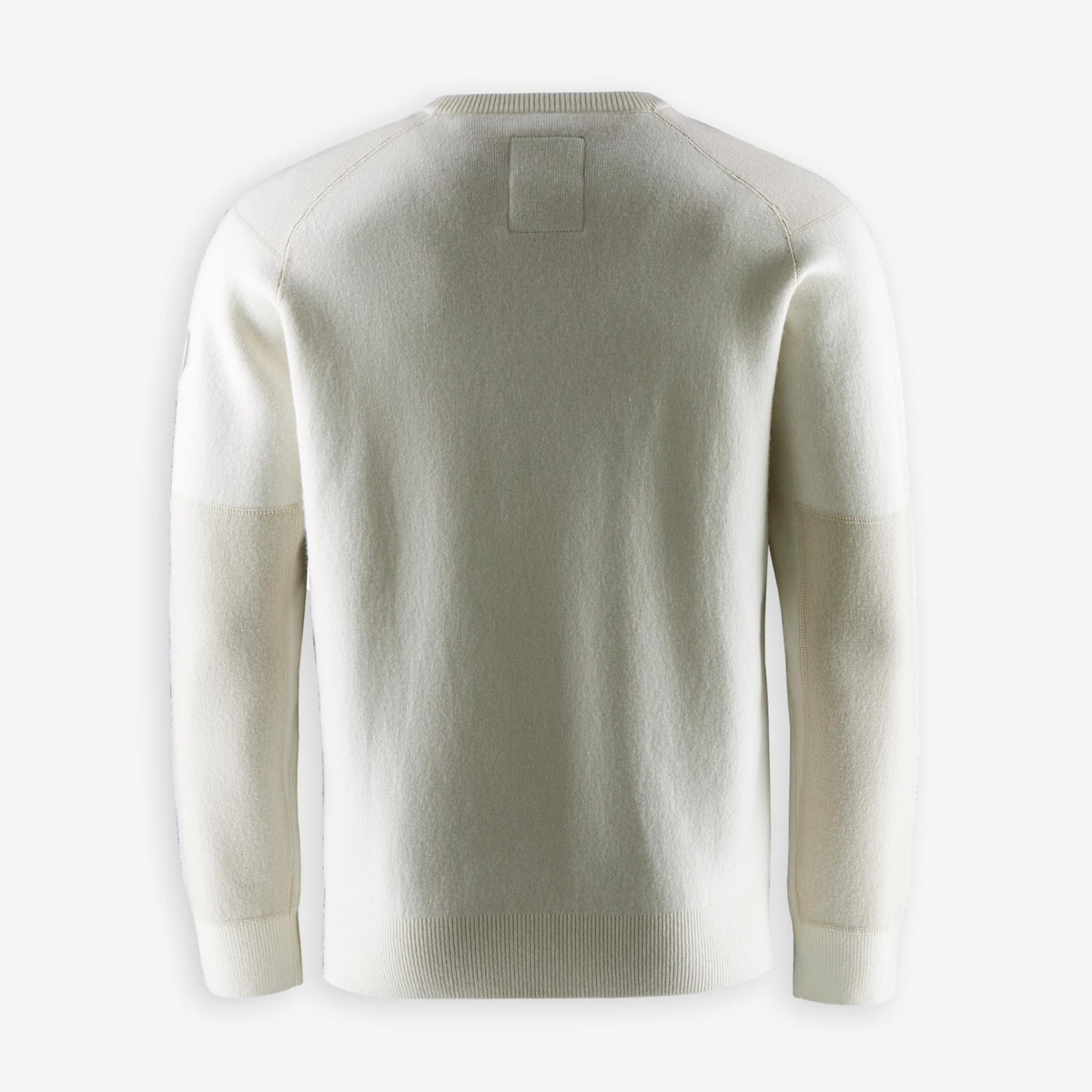 Spine Knitted Merino Crewneck Offwhite