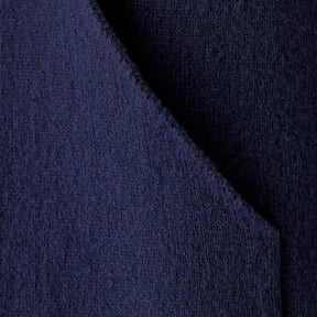 Spine Knitted Merino Zip Hood Dark Navy