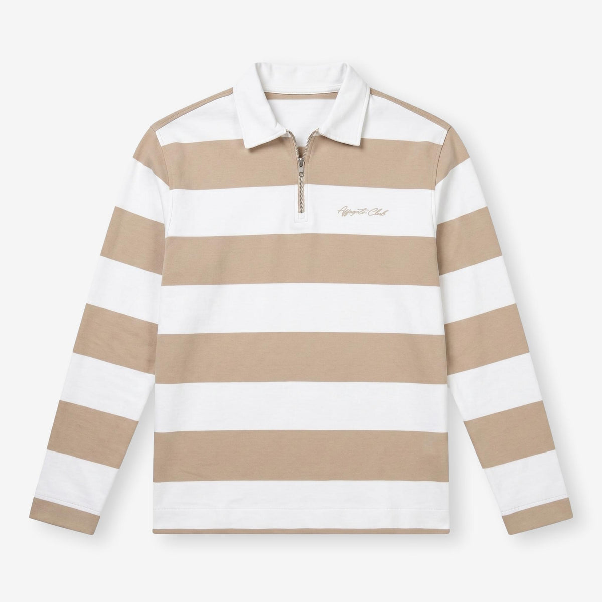 Striped Half Zip Sand