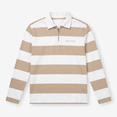Striped Half Zip Sand