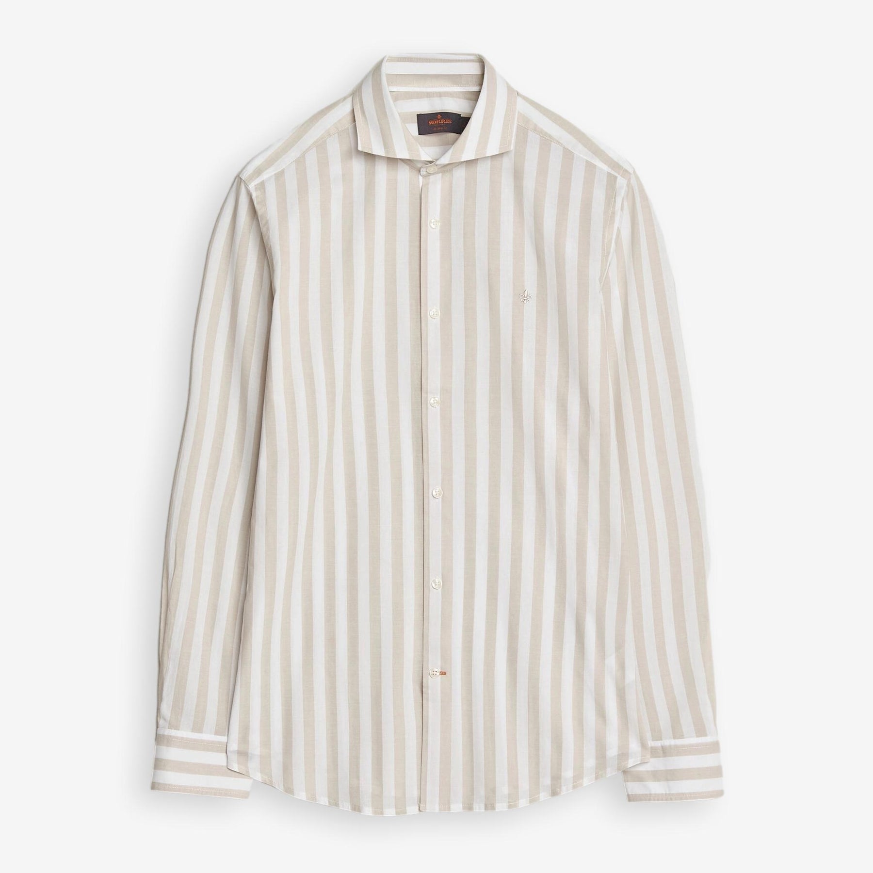 Summer Light Weight Stripe Shirt Khaki