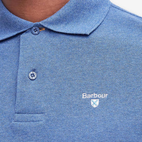 Tartan Pique Polo Chambray Blue