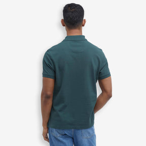 Tartan Pique Polo Green