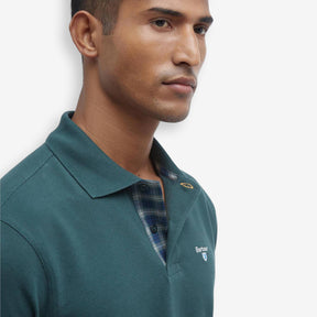 Tartan Pique Polo Green