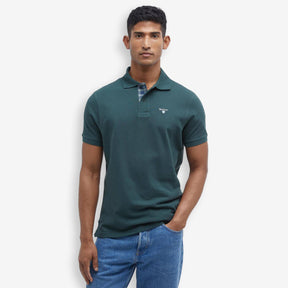 Tartan Pique Polo Green