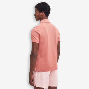 Tartan Pique Polo Pink Clay