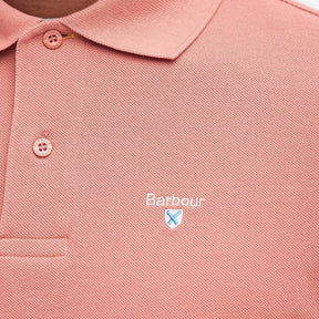 Tartan Pique Polo Pink Clay