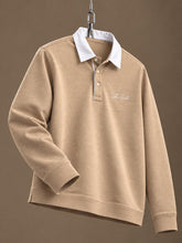 Longsleeve Cotton Polo Sand