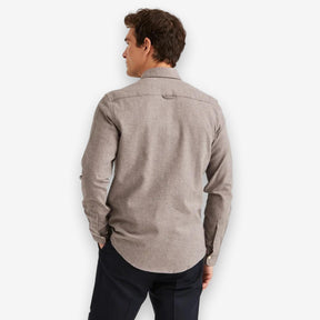 Twill Flannel Shirt Brown-Morris Stockholm-Phrase