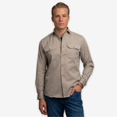 Twill Overshirt Sand