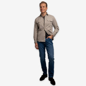 Twill Overshirt Sand