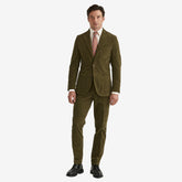 Washed Corduroy Suit Olive